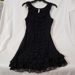 Xhilitation Black Lace Sleevless Dress